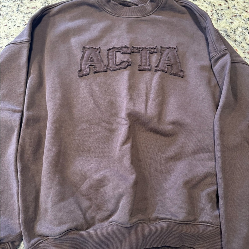 ACTA Brown Crewneck Sweatshirt - Women's Scoop/Crew